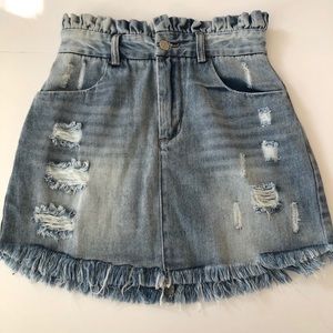 jean skirt